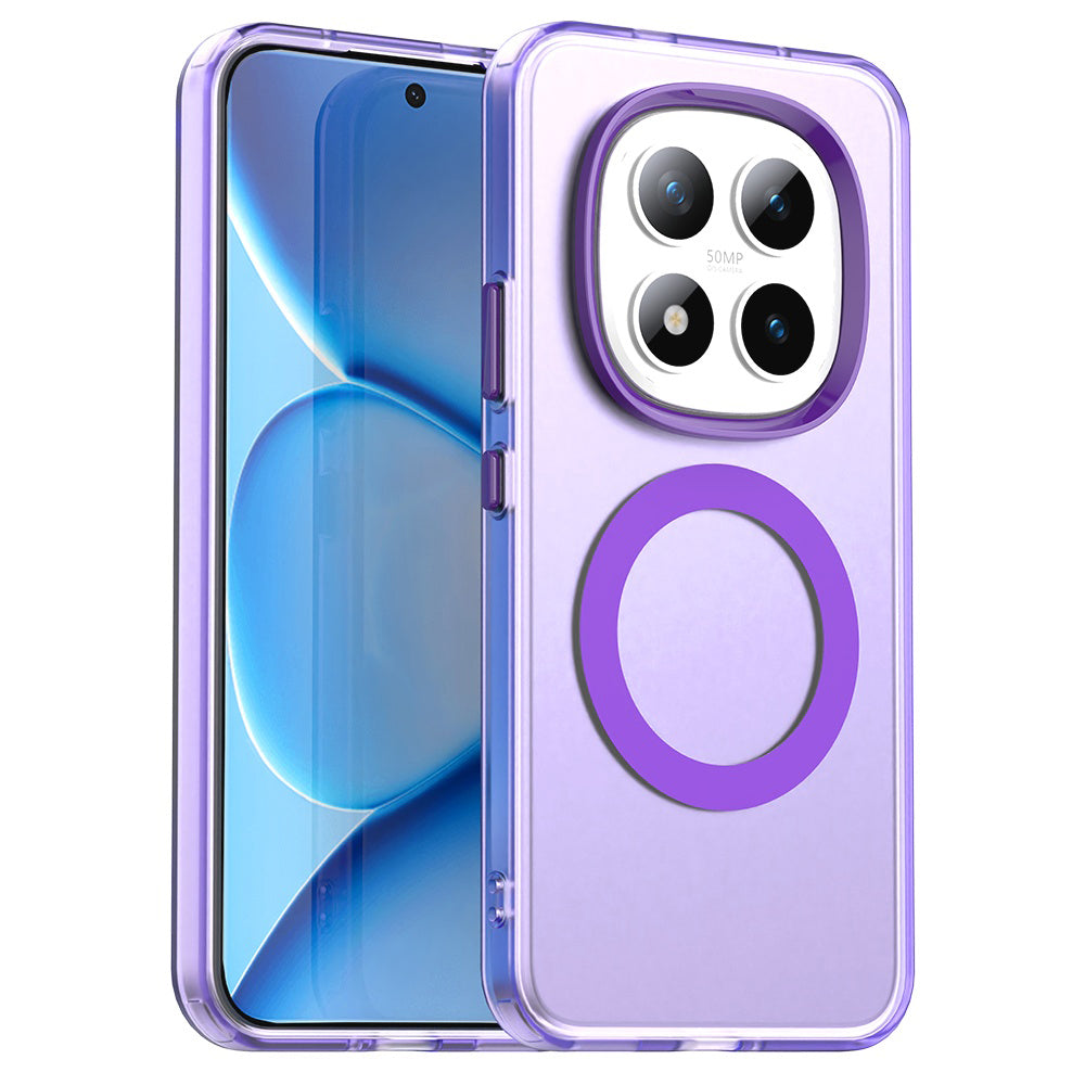 Puzdro MagSafe pre Xiaomi Poco M8 Pro / Redmi Note 15 Pro+ 5G, Techsuit, CandyCase, Fialové