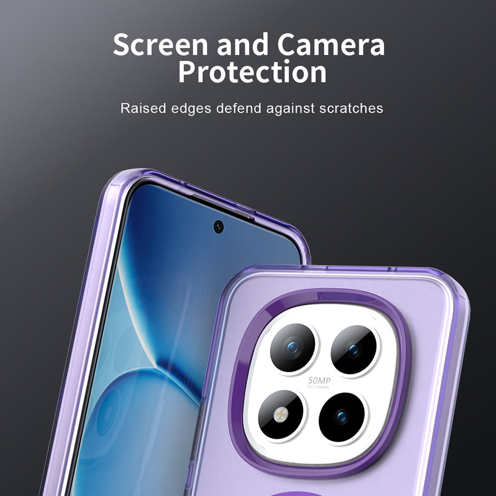 Puzdro MagSafe pre Xiaomi Poco M8 Pro / Redmi Note 15 Pro+ 5G, Techsuit, CandyCase, Fialové