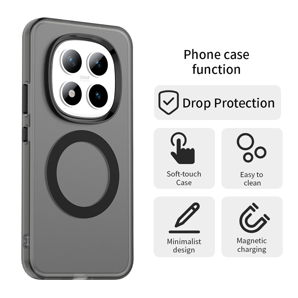 Puzdro MagSafe pre Xiaomi Poco M8 Pro / Redmi Note 15 Pro+ 5G, Techsuit, CandyCase, Čierne