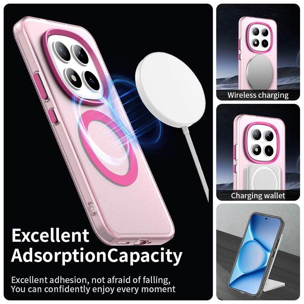 MagSafe Case for Xiaomi Poco M8 Pro / Redmi Note 15 Pro+ 5G, Techsuit, CandyCase, Pink