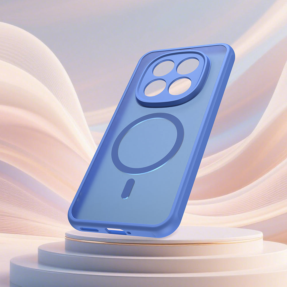 Puzdro MagSafe pre Xiaomi Poco M8 Pro / Redmi Note 15 Pro+ 5G, Techsuit, HaloFrost II, Modrá