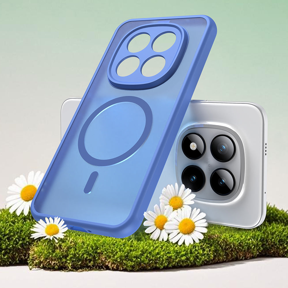 Puzdro MagSafe pre Xiaomi Poco M8 Pro / Redmi Note 15 Pro+ 5G, Techsuit, HaloFrost II, Modrá