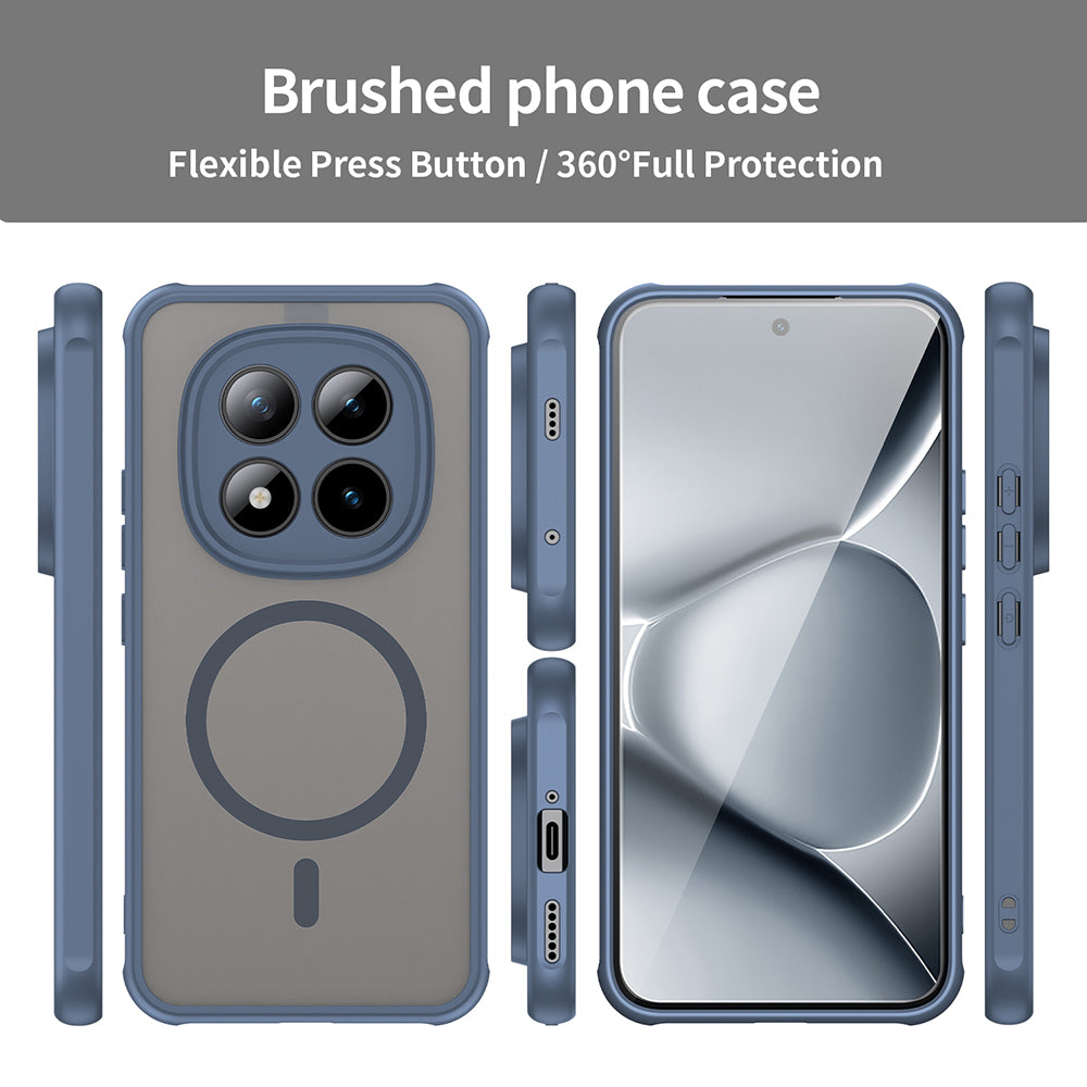 Puzdro MagSafe pre Xiaomi Poco M8 Pro / Redmi Note 15 Pro+ 5G, Techsuit, HaloFrost II, Námornícka modrá