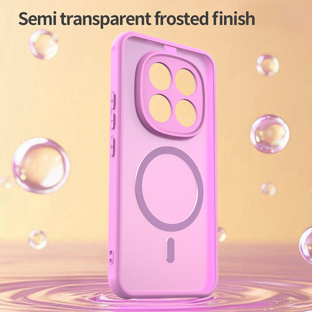 Puzdro MagSafe pre Xiaomi Poco M8 Pro / Redmi Note 15 Pro+ 5G, Techsuit, HaloFrost II, Ružové