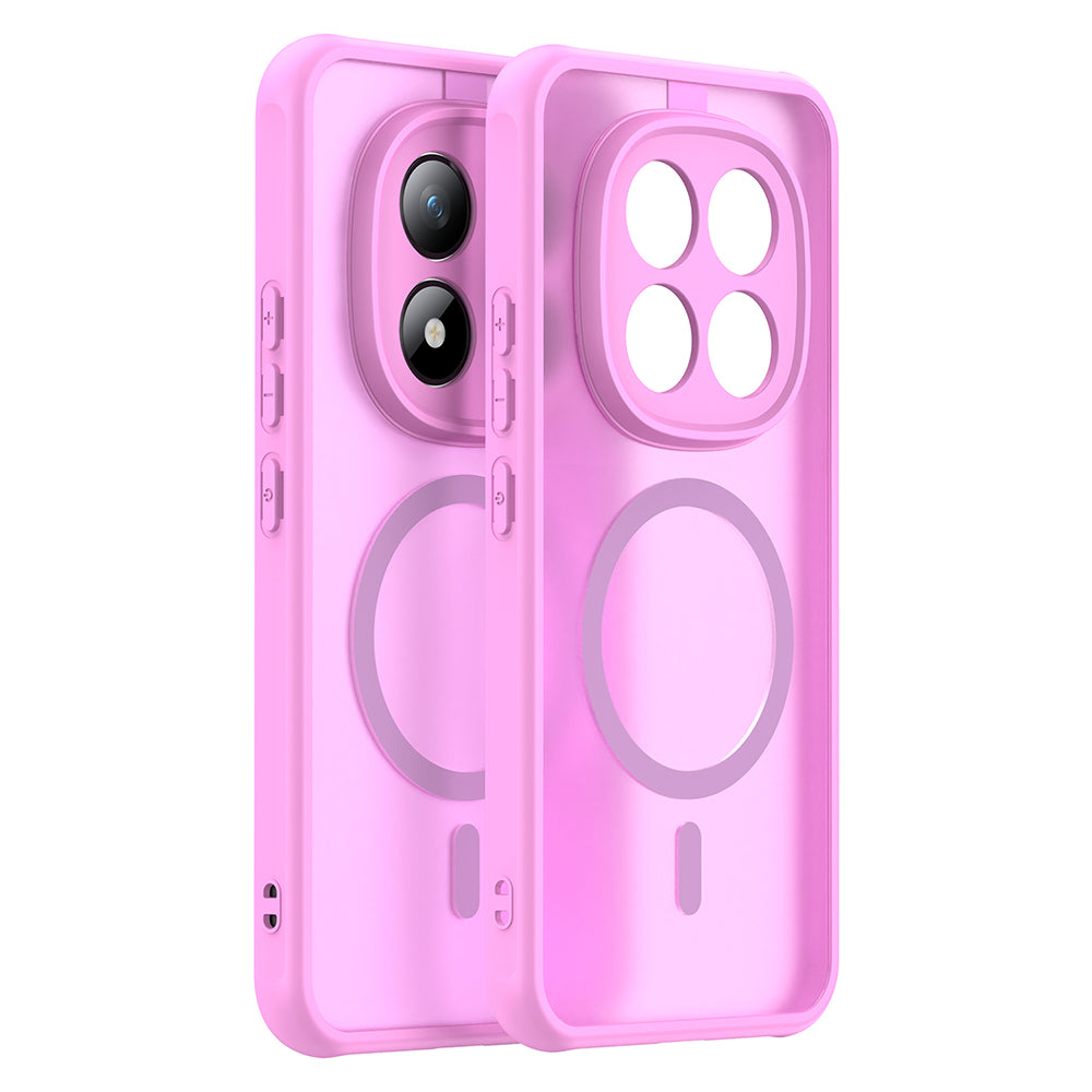 Puzdro MagSafe pre Xiaomi Poco M8 Pro / Redmi Note 15 Pro+ 5G, Techsuit, HaloFrost II, Ružové