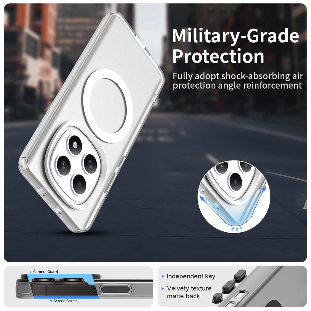 Puzdro MagSafe pre Xiaomi Poco M8 / Redmi Note 15 5G / Note 15 4G, Techsuit, CandyCase, Biela