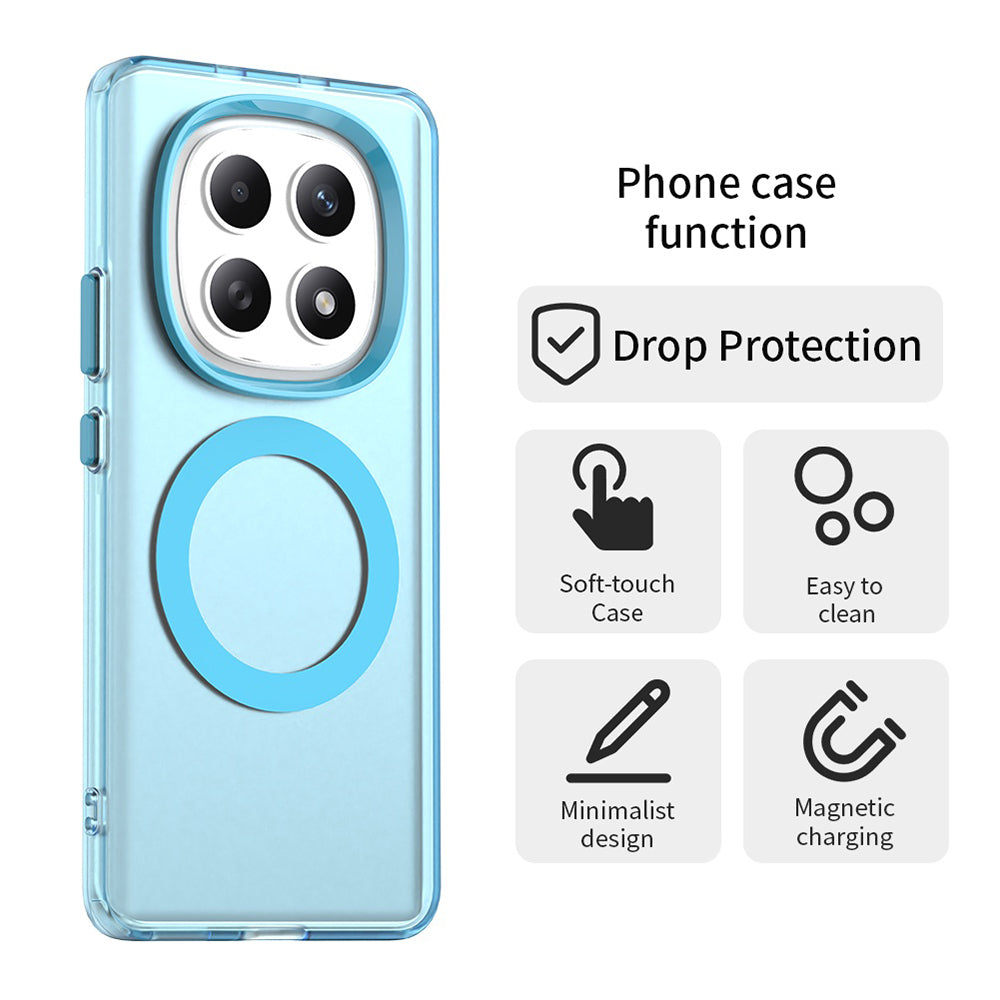 Puzdro MagSafe pre Xiaomi Poco M8 / Redmi Note 15 5G / Note 15 4G, Techsuit, CandyCase, Modrá