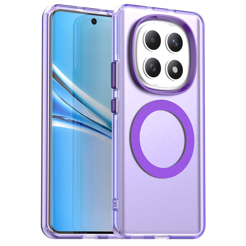 Puzdro MagSafe pre Xiaomi Poco M8 / Redmi Note 15 5G / Note 15 4G, Techsuit, CandyCase, Fialové