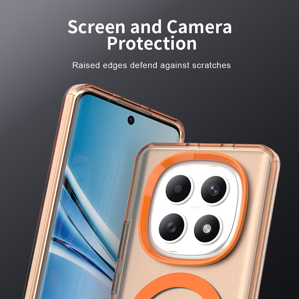 MagSafe Case for Xiaomi Poco M8 / Redmi Note 15 5G / Note 15 4G, Techsuit, CandyCase, Orange