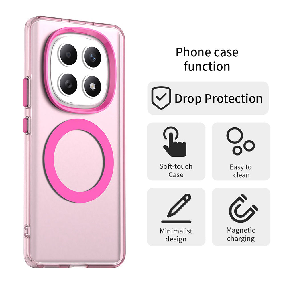 Puzdro MagSafe pre Xiaomi Poco M8 / Redmi Note 15 5G / Note 15 4G, Techsuit, CandyCase, Ružová