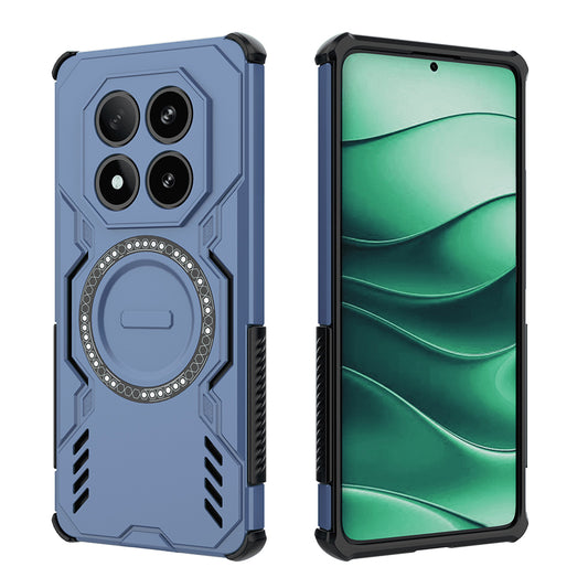 MagSafe puzdro pre Xiaomi Poco X7 / Redmi Note 14 Pro 5G, Techsuit, ArmorMag, modré