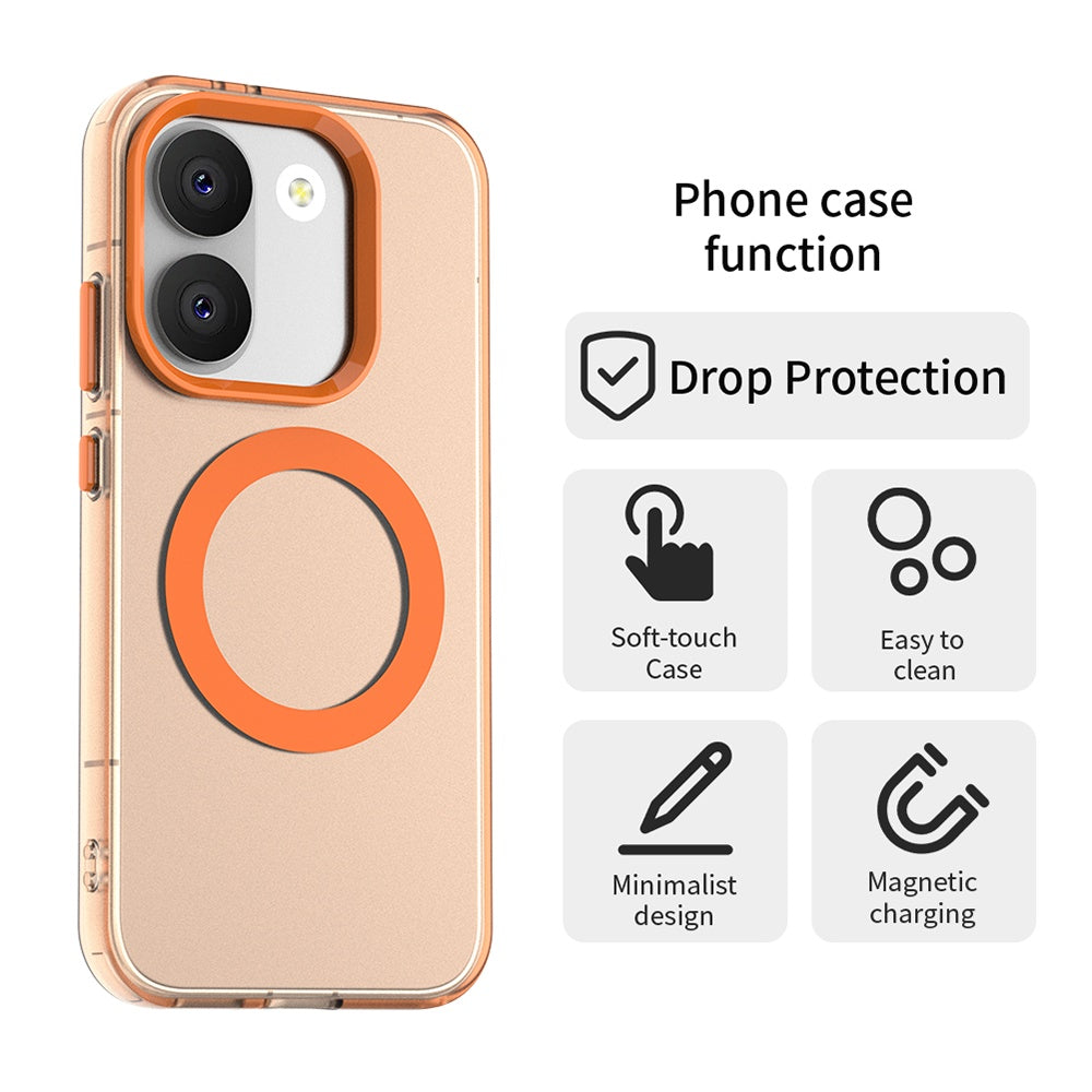 MagSafe púzdro pre Xiaomi Poco X8 Pro, Techsuit, CandyCase, Oranžové
