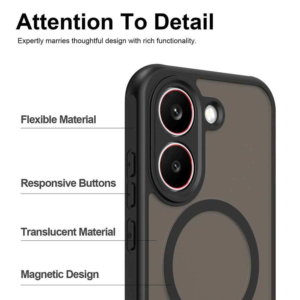 Puzdro MagSafe pre Xiaomi Poco X8 Pro, Techsuit, HaloFrost II, Čierne