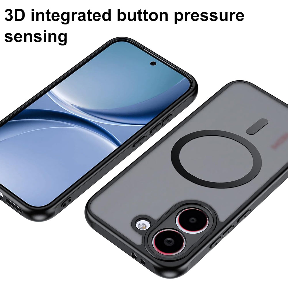 MagSafe puzdro pre Xiaomi Poco X8 Pro, Techsuit, PureFrost, Čierna saténová