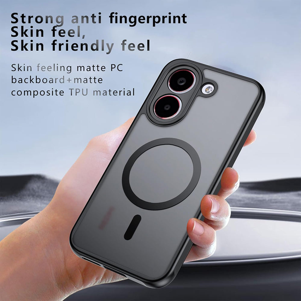 MagSafe puzdro pre Xiaomi Poco X8 Pro, Techsuit, PureFrost, Čierna saténová