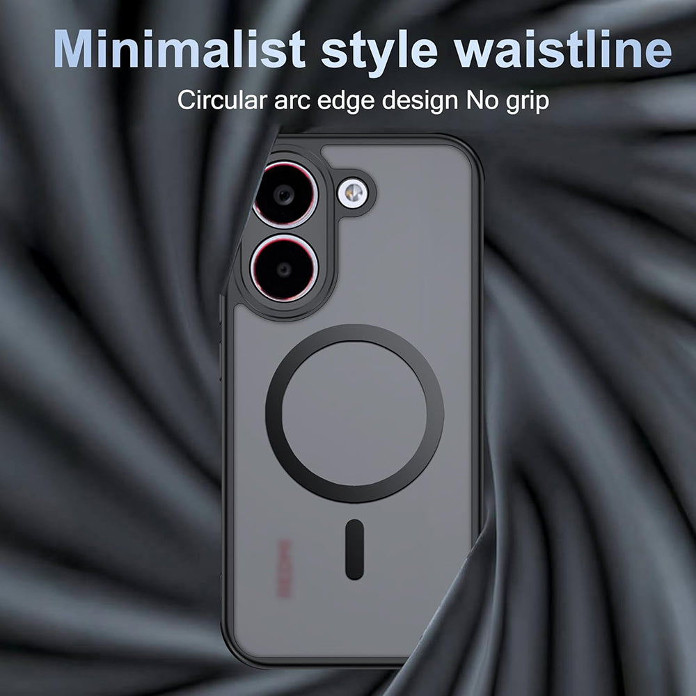 MagSafe puzdro pre Xiaomi Poco X8 Pro, Techsuit, PureFrost, Čierna saténová