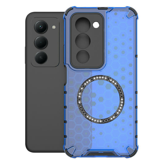 Puzdro MagSafe pre Xiaomi Redmi 15 5G / 15 4G, Techsuit, HoneyComb Shield, Modrá