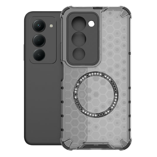 Puzdro MagSafe pre Xiaomi Redmi 15 5G / 15 4G, Techsuit, HoneyComb Shield, Čierne