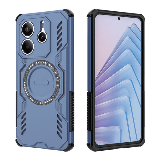 MagSafe puzdro pre Xiaomi Redmi Note 14 5G, Techsuit, ArmorMag, modré