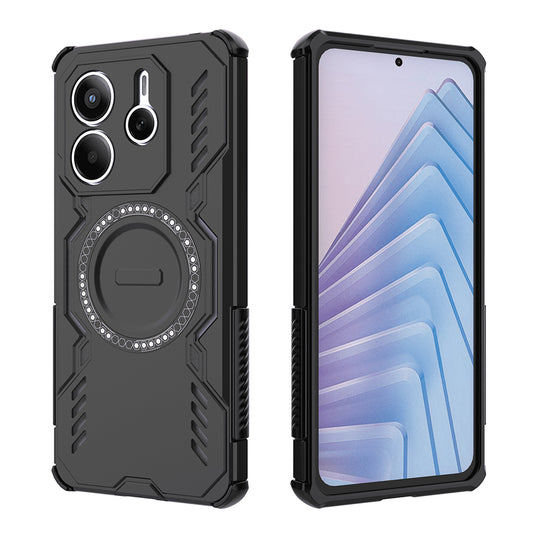 MagSafe puzdro pre Xiaomi Redmi Note 14 5G, Techsuit, ArmorMag, čierne