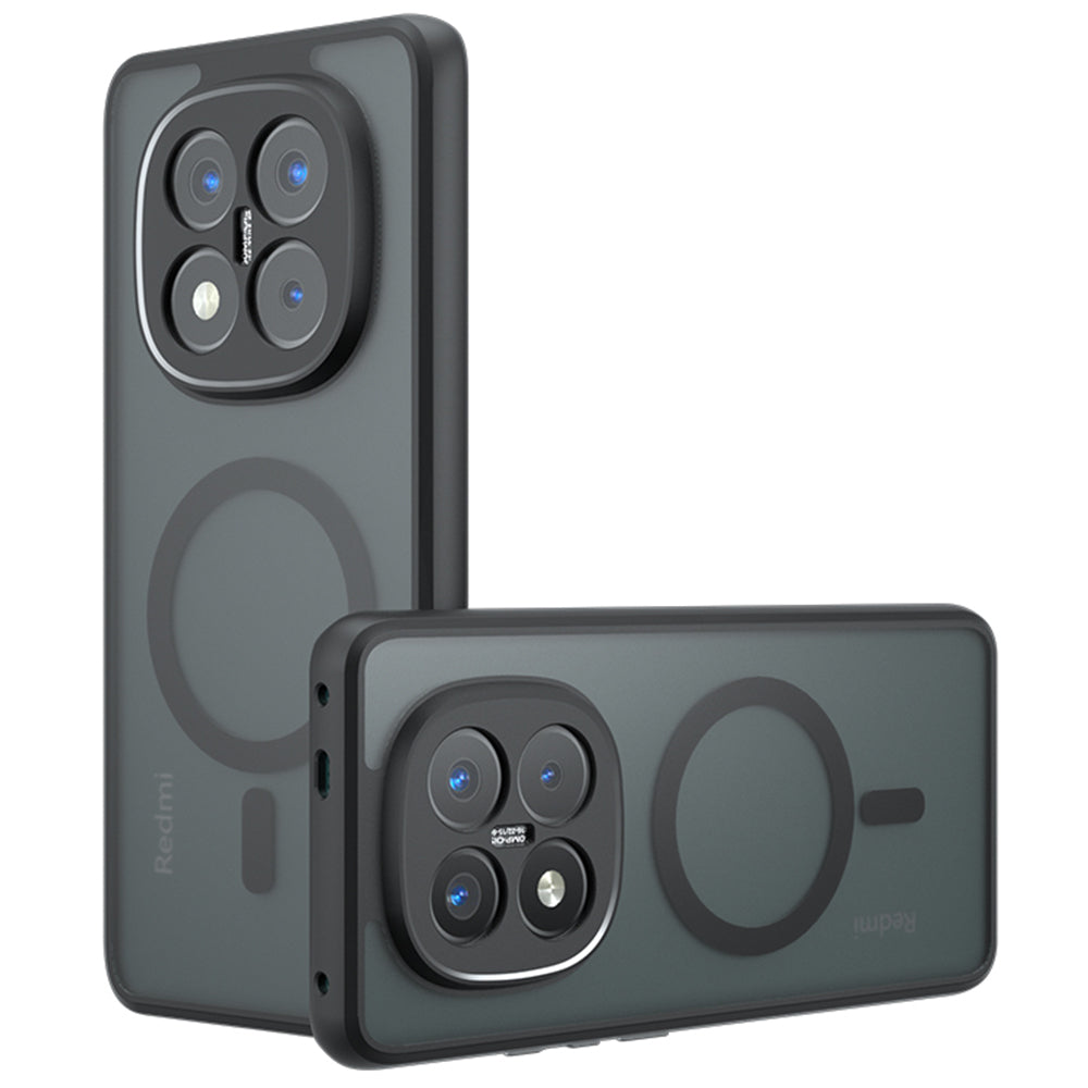 MagSafe puzdro pre Xiaomi Redmi Note 14 Pro+ 5G, Techsuit, PureFrost, Čierna saténová