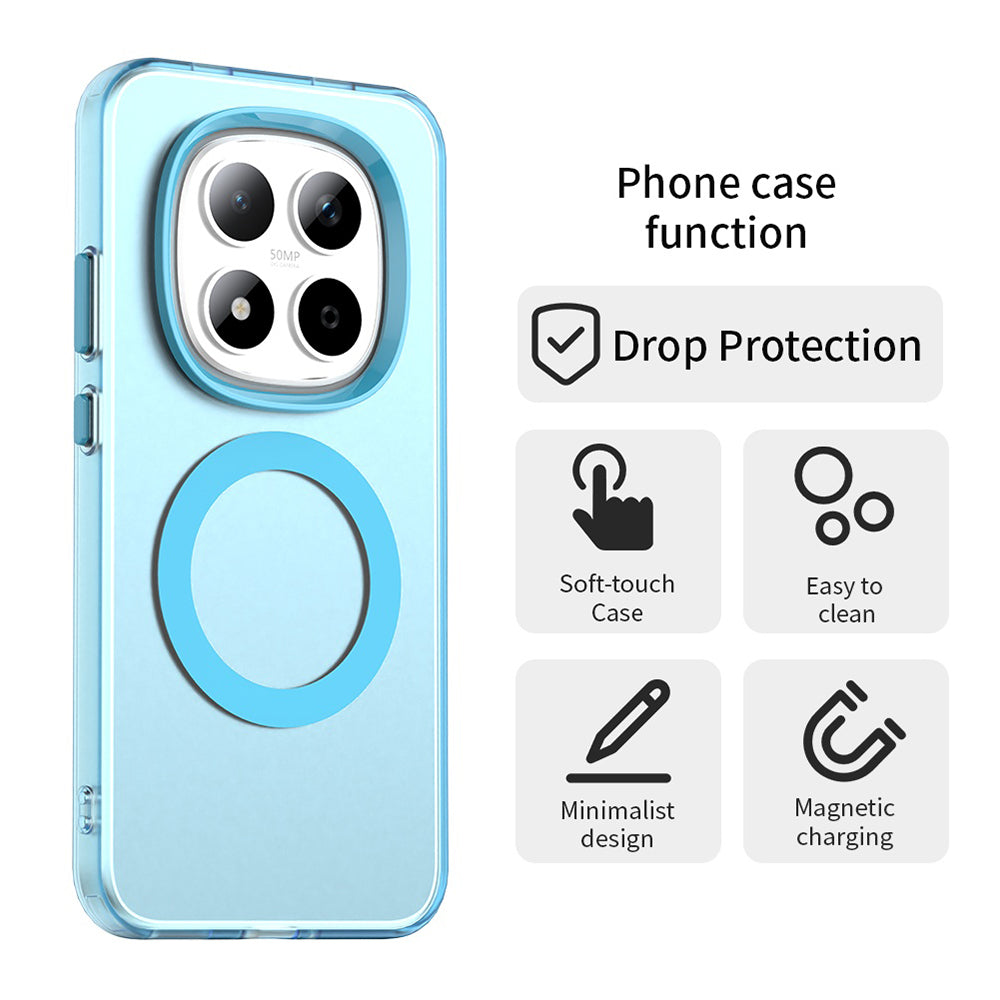 Puzdro MagSafe pre Xiaomi Redmi Note 15 Pro 5G, Techsuit, CandyCase, Modrá