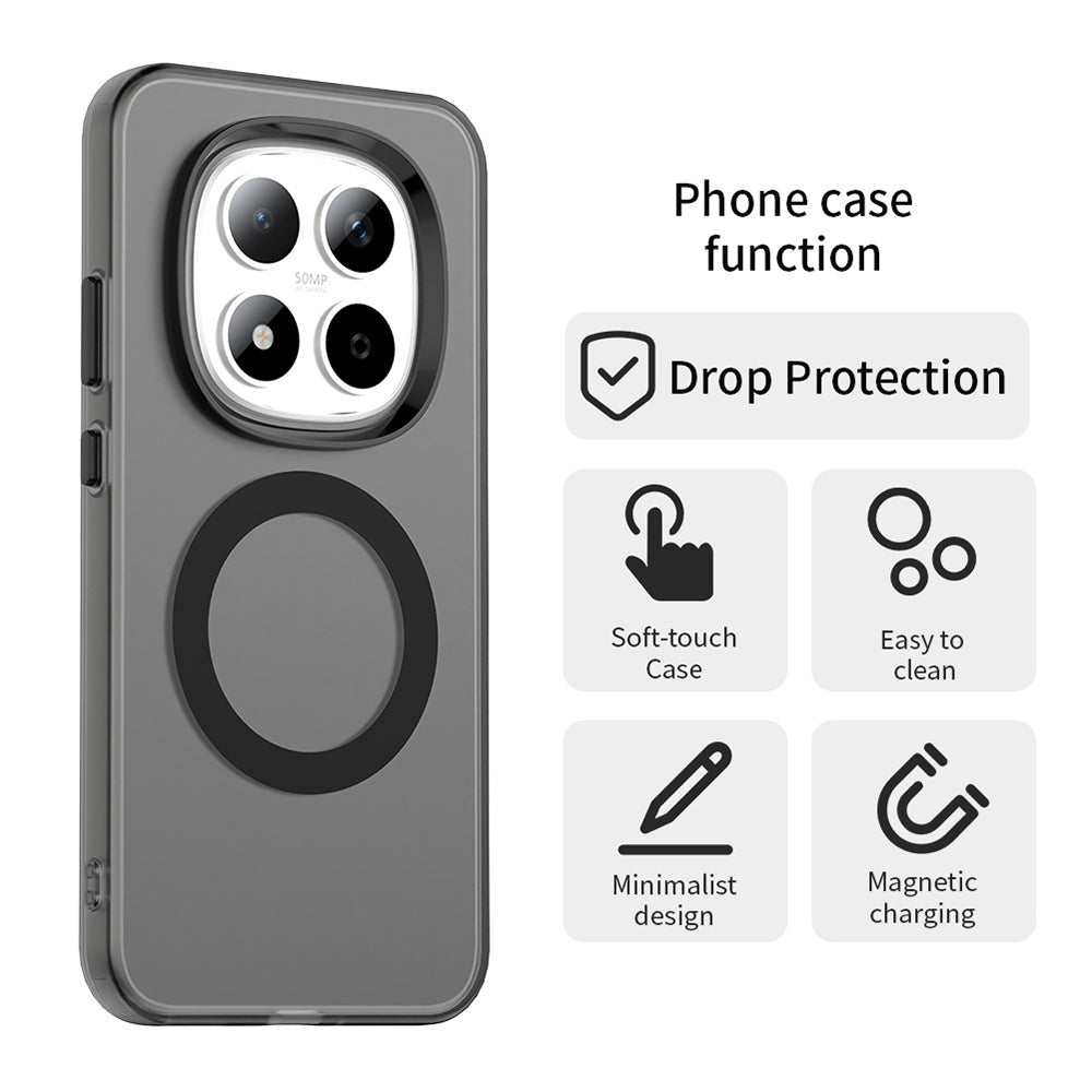Puzdro MagSafe pre Xiaomi Redmi Note 15 Pro 5G, Techsuit, CandyCase, Čierne