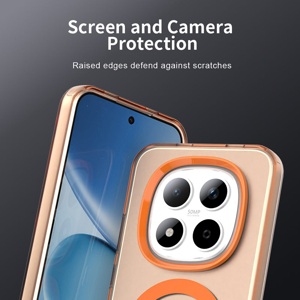Puzdro MagSafe pre Xiaomi Redmi Note 15 Pro 5G, Techsuit, CandyCase, Oranžové