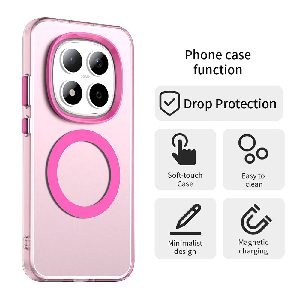 Puzdro MagSafe pre Xiaomi Redmi Note 15 Pro 5G, Techsuit, CandyCase, Ružová