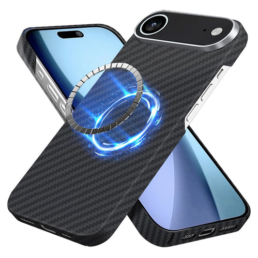 Puzdro MagSafe pre Apple iPhone 17 Air, Techsuit, Aramid Fiber, Čierne