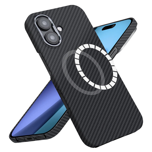 Puzdro MagSafe pre Apple iPhone 17, Techsuit, Aramid Fiber, Čierne