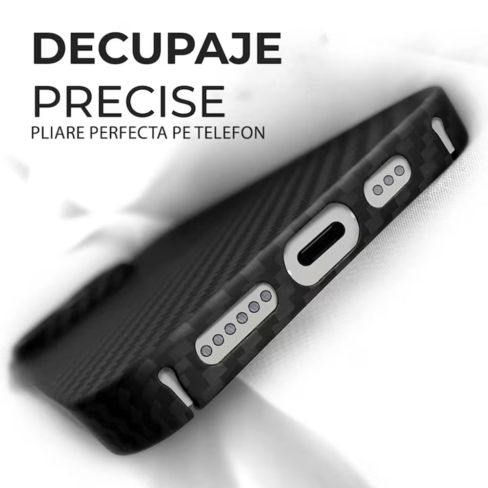 Puzdro MagSafe pre Apple iPhone 17 Pro Max, Techsuit, Aramid Fiber, Čierne