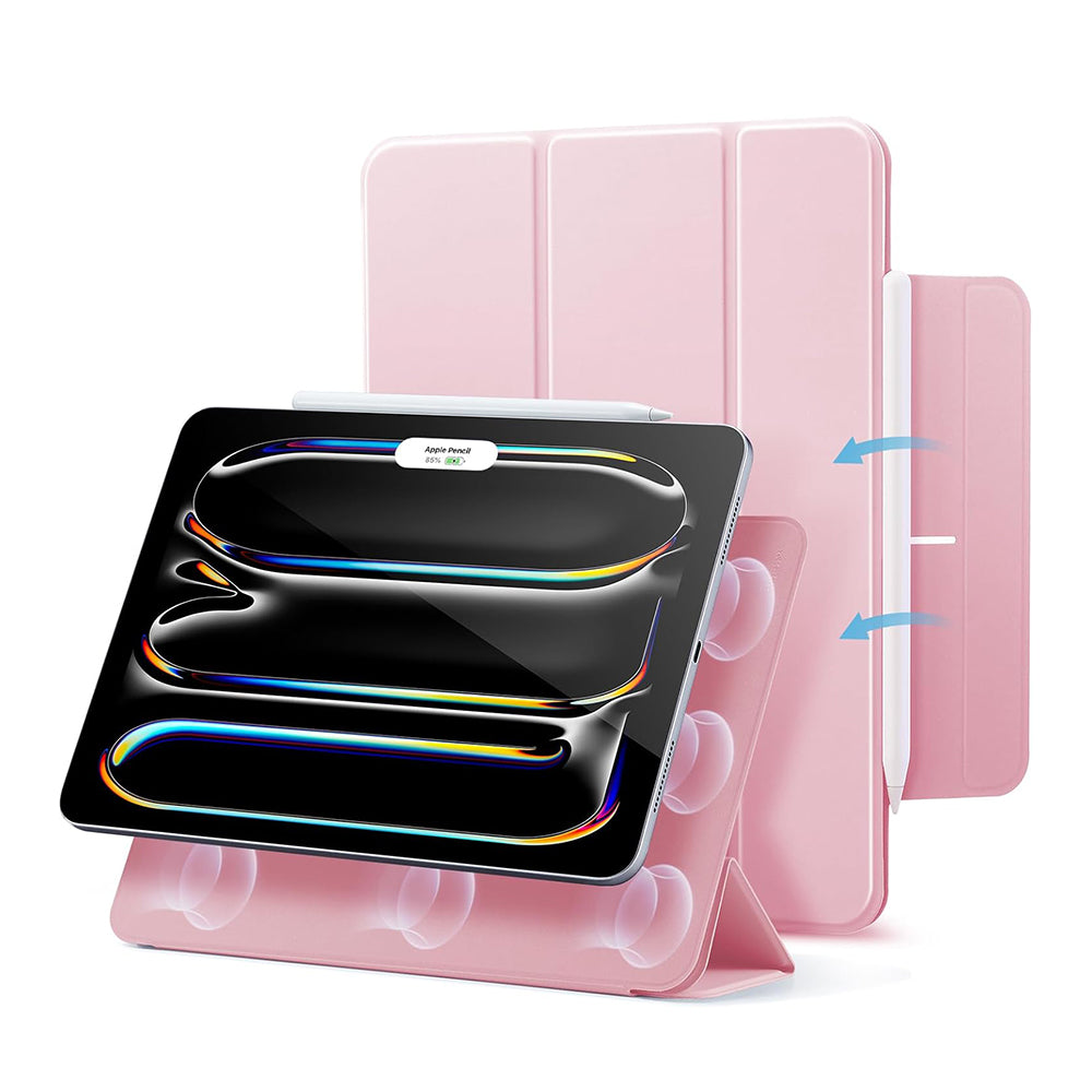 Obal na Apple iPad Pro 13 (2024), ESR, Rebound, Ružový, Znovu zabalený