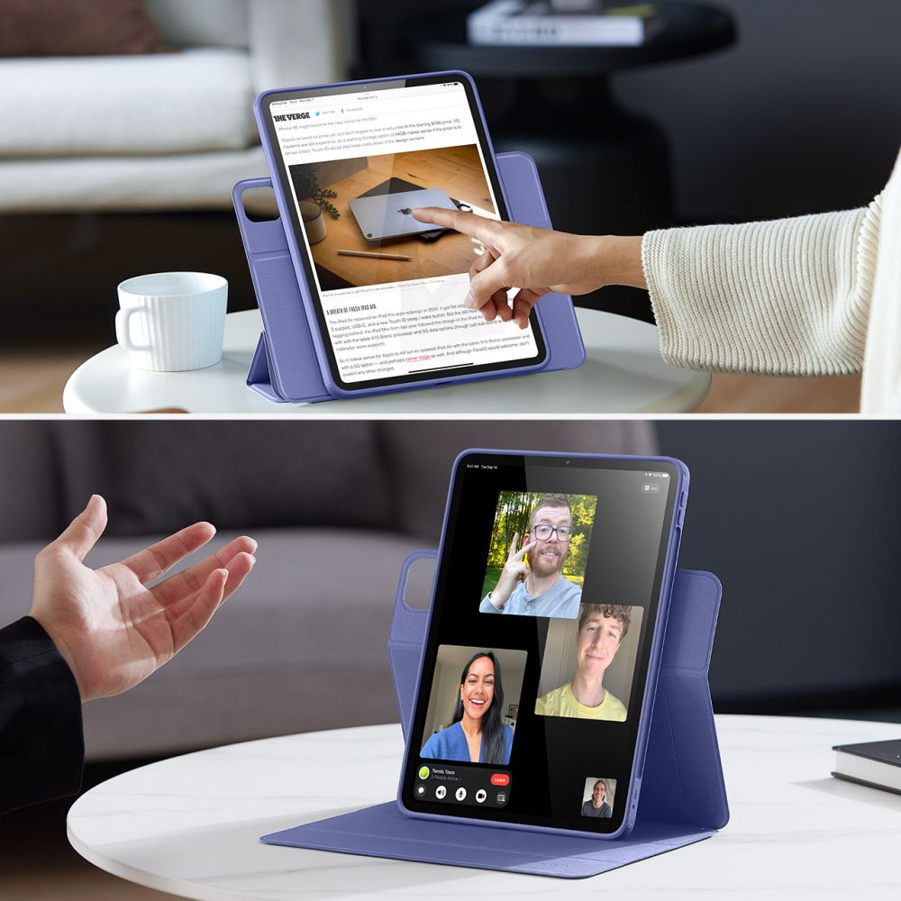 Puzdro pre Apple iPad Pro 13 (2024), ESR, Rebound Hybrid, Fialové