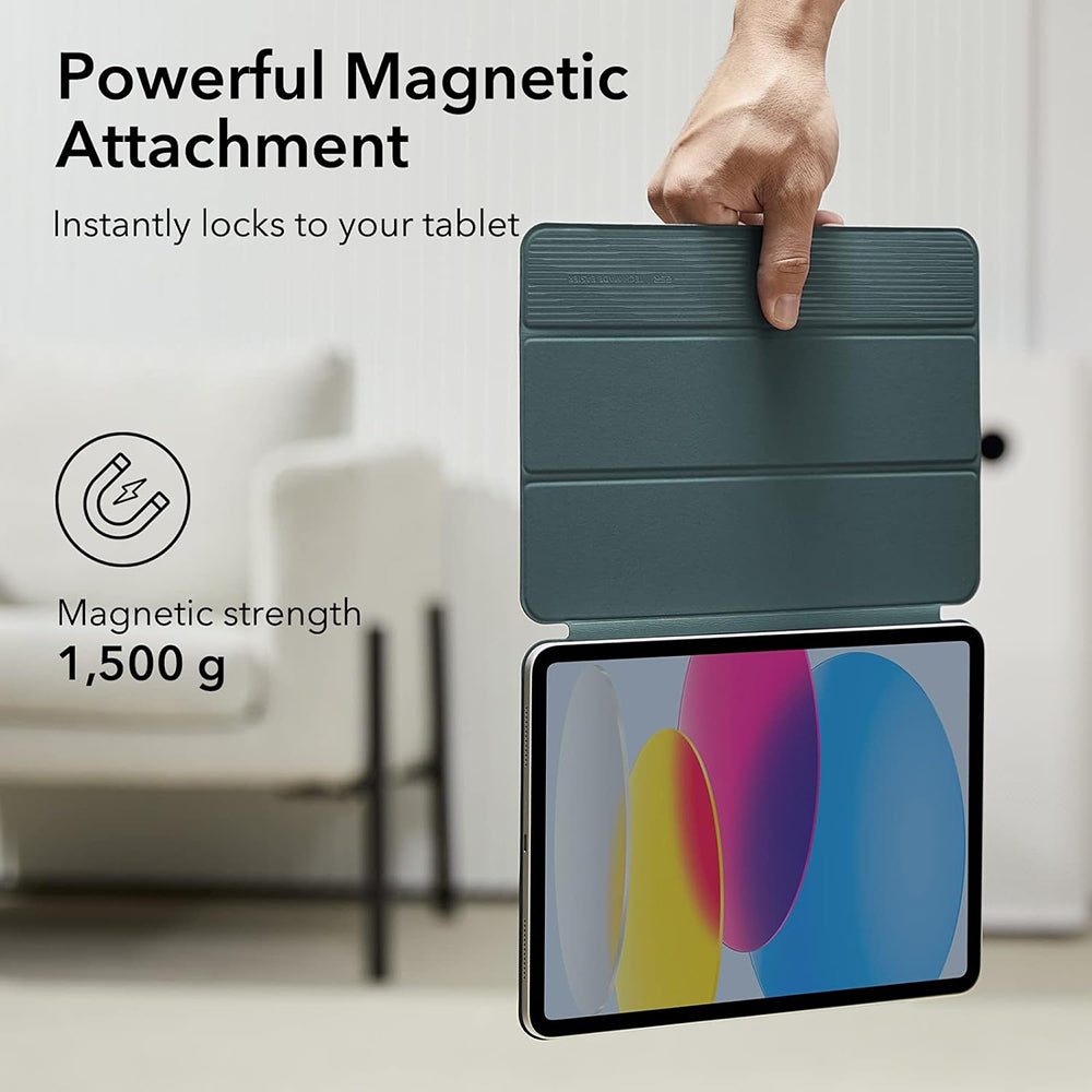 Puzdro pre Apple iPad (2025) / (2022), ESR, Rebound, Saténová zelená