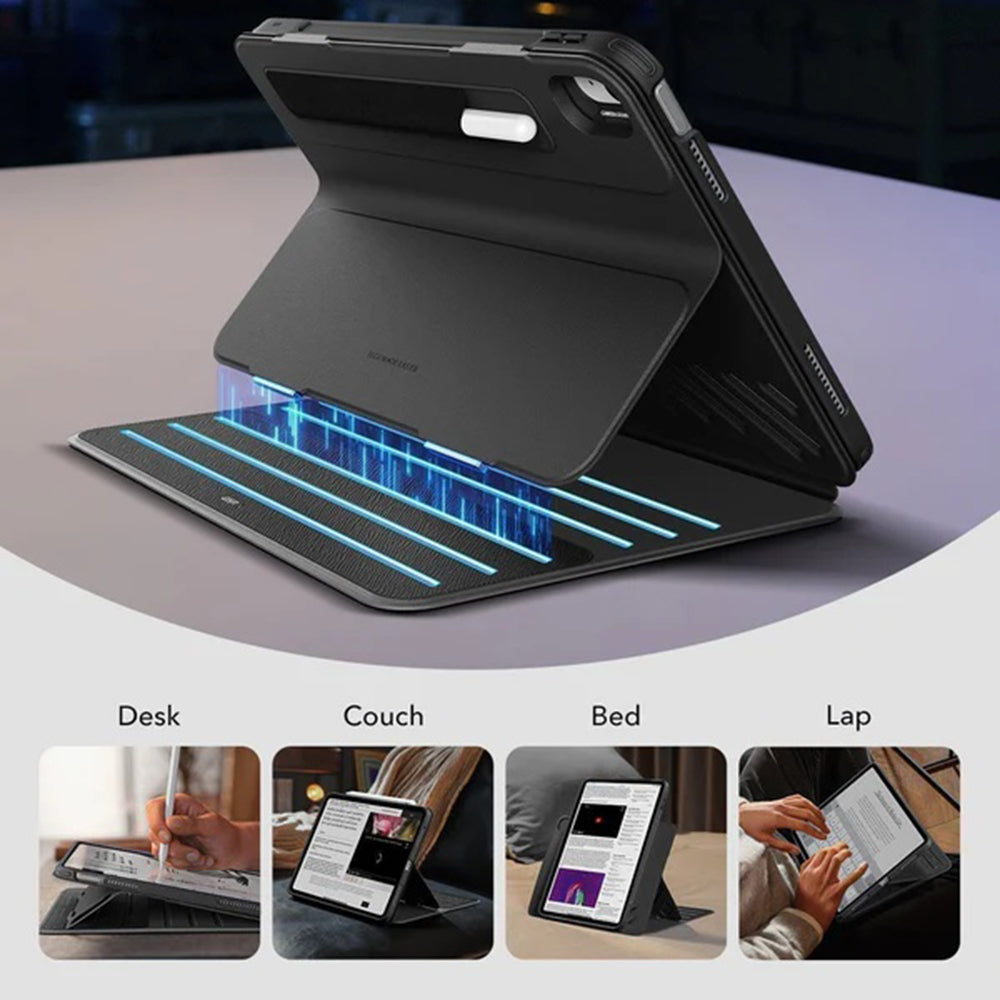Puzdro pre Apple iPad (2025) / (2022), ESR, Shift, Čierne
