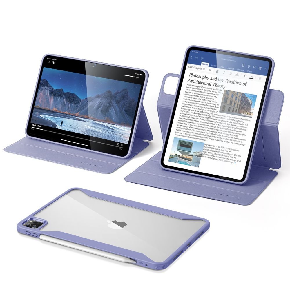 Puzdro pre Apple iPad Pro 13 (2024), ESR, Rebound Hybrid, Fialové