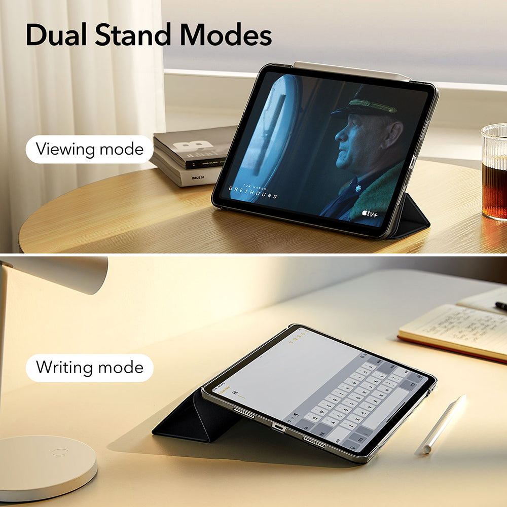 Case for Apple iPad Air 13 (2025) / Air 13 (2024), ESR, Ascend Trifold, Satin Black