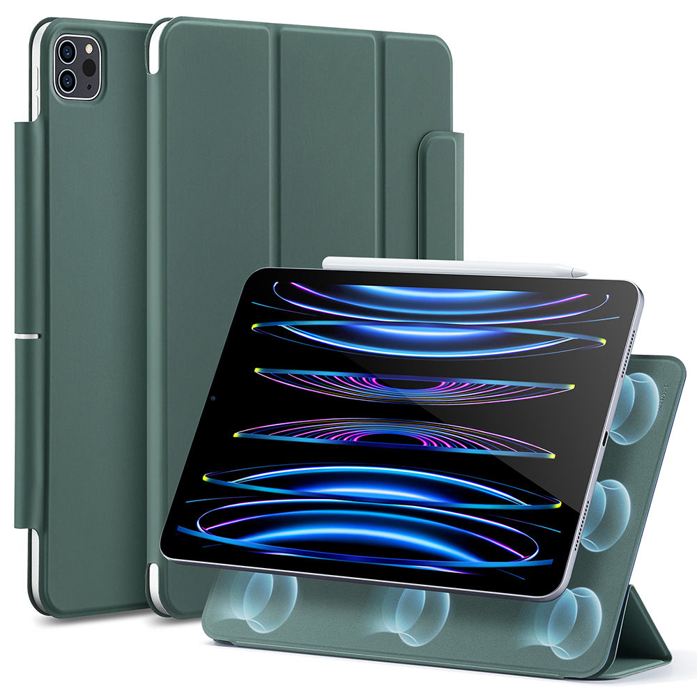 Puzdro pre Apple iPad Pro 11 (2022) / Pro 11 (2021) / Pro 11 (2020) / Pro 11 (2018), ESR, Rebound, Saténová zelená