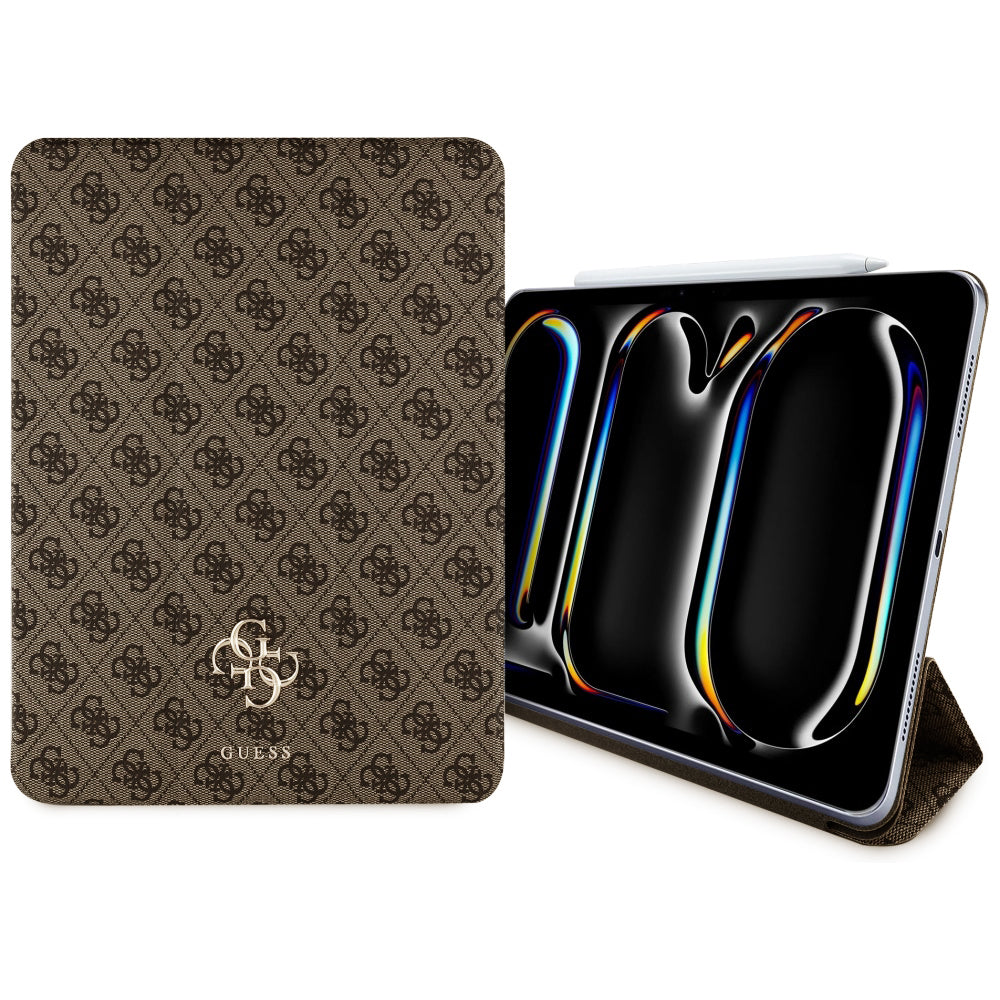 Puzdro pre Apple iPad Pro 11 (2024), Guess, 4G Big Logo, Hnedé