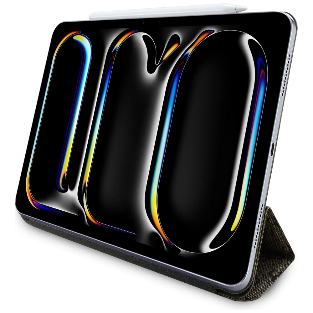 Puzdro pre Apple iPad Pro 11 (2024), Guess, 4G Big Logo, Hnedé