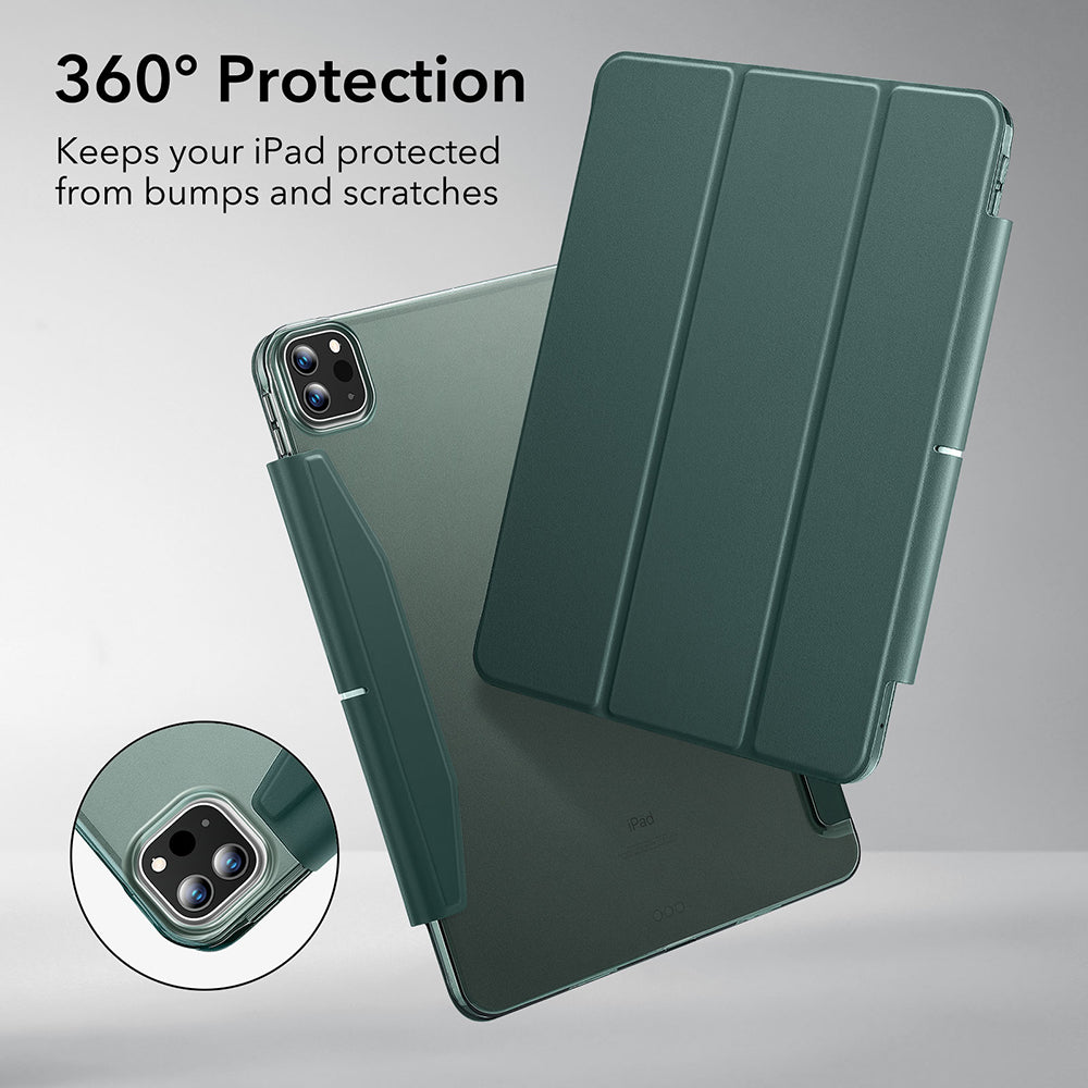 Puzdro pre Apple iPad Pro 13 (2024), ESR, Ascend Trifold, Saténová zelená
