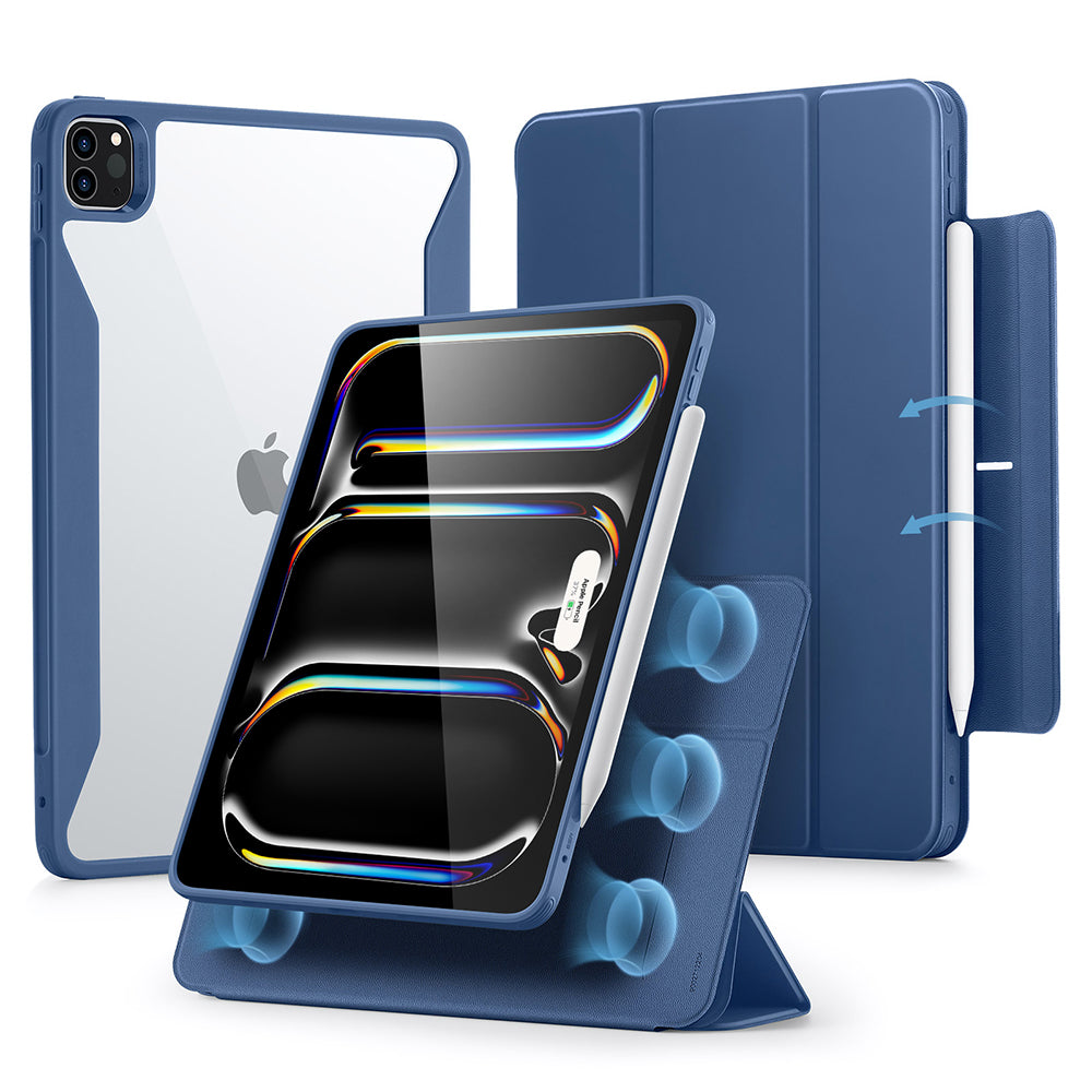 Puzdro pre Apple iPad Pro 13 (2024), ESR, Rebound Hybrid, Tmavomodré