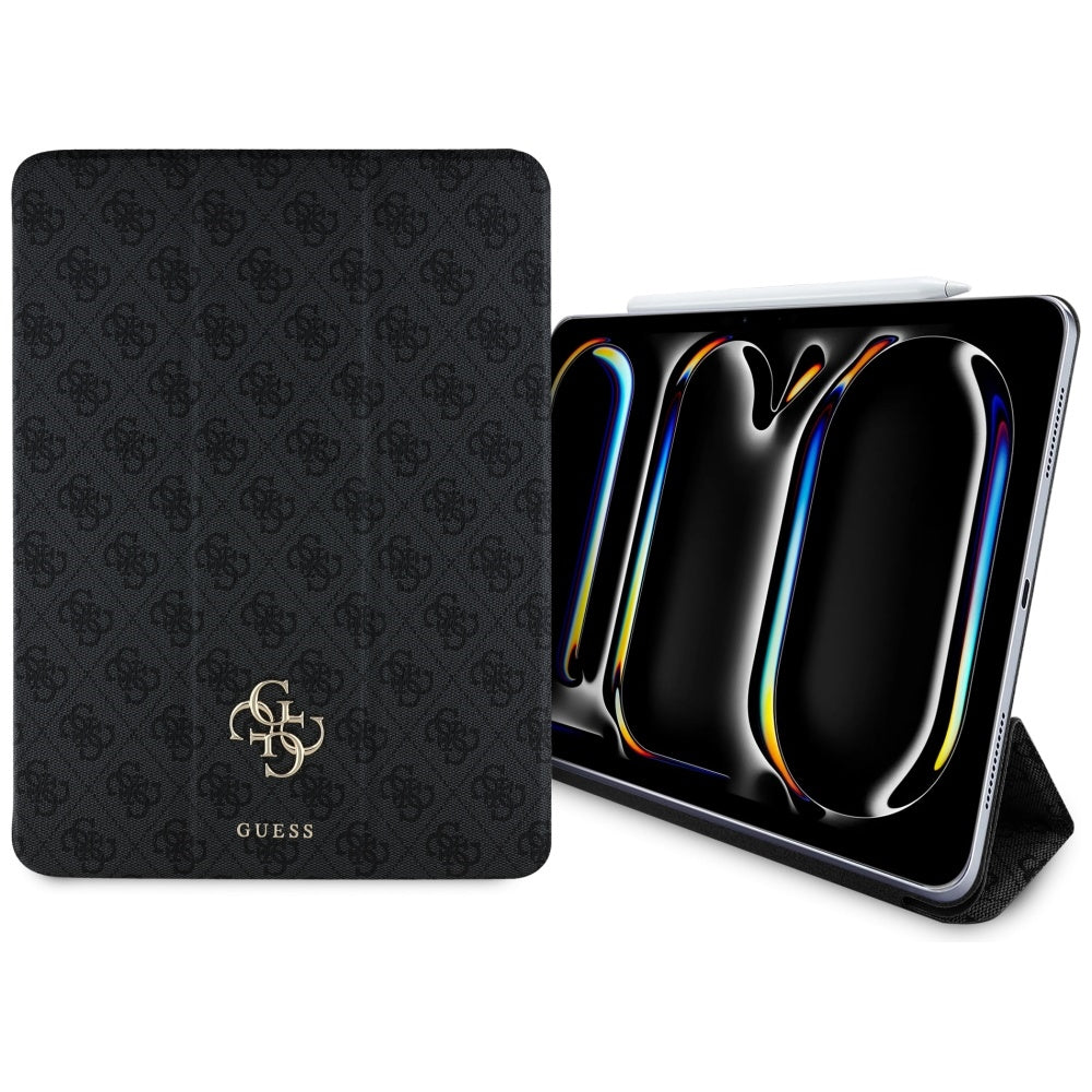 Case for Apple iPad Pro 13 (2024), Guess, 4G Big Logo, Black
