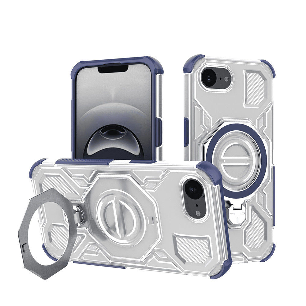 Puzdro pre Apple iPhone 17e / 16e, Techsuit, Carbon Shield Pro, Modrá