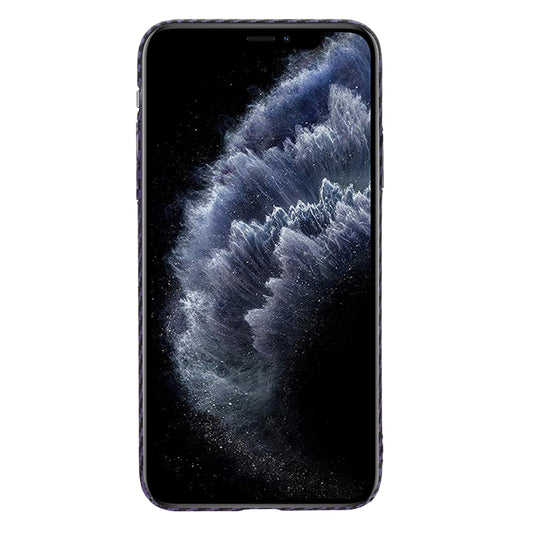 Puzdro pre Apple iPhone 11 Pro Max, Techsuit, Carbonite FiberShell, Fialové
