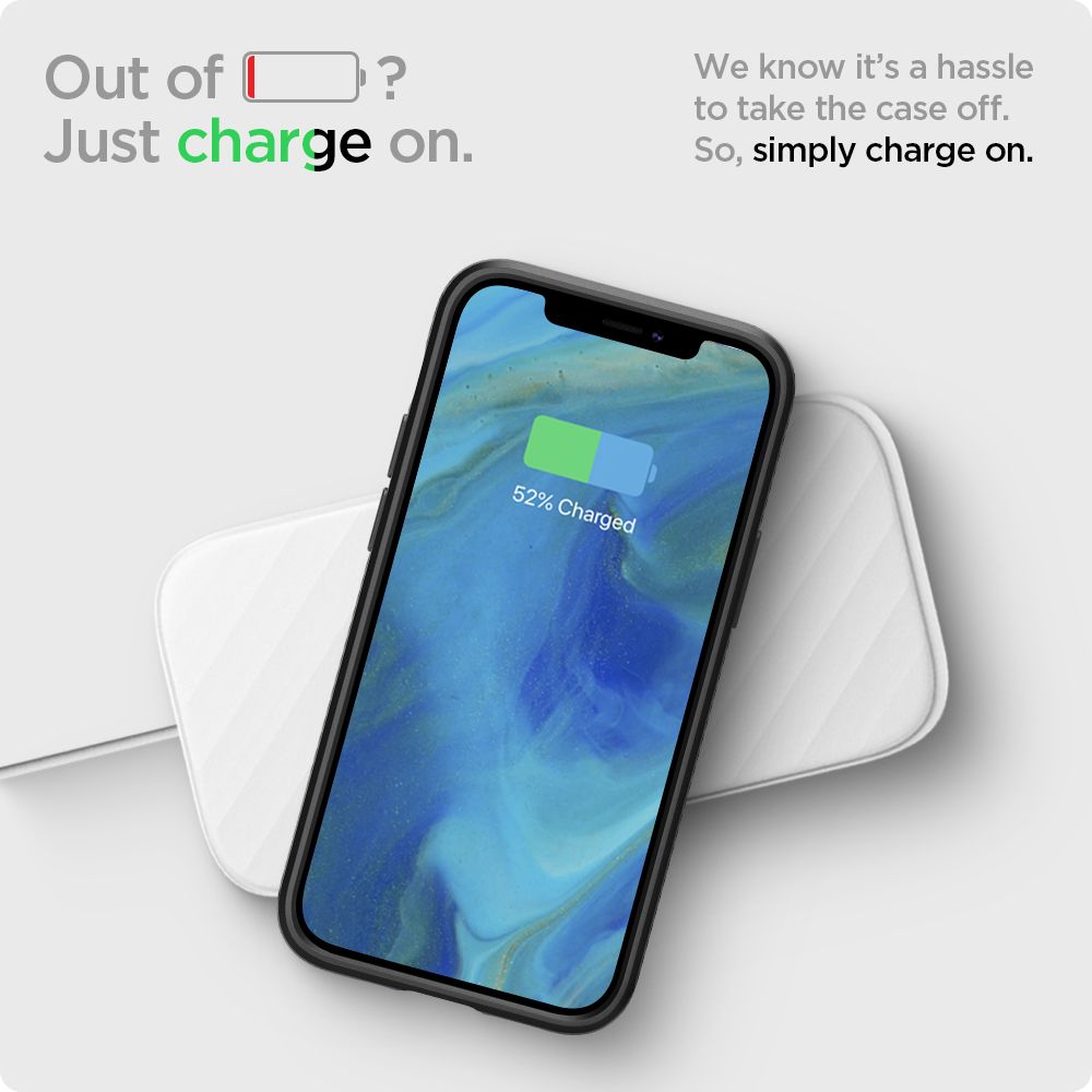 Puzdro pre Apple iPhone 12 / 12 Pro, Spigen, Liquid Air, Čierna ACS01701