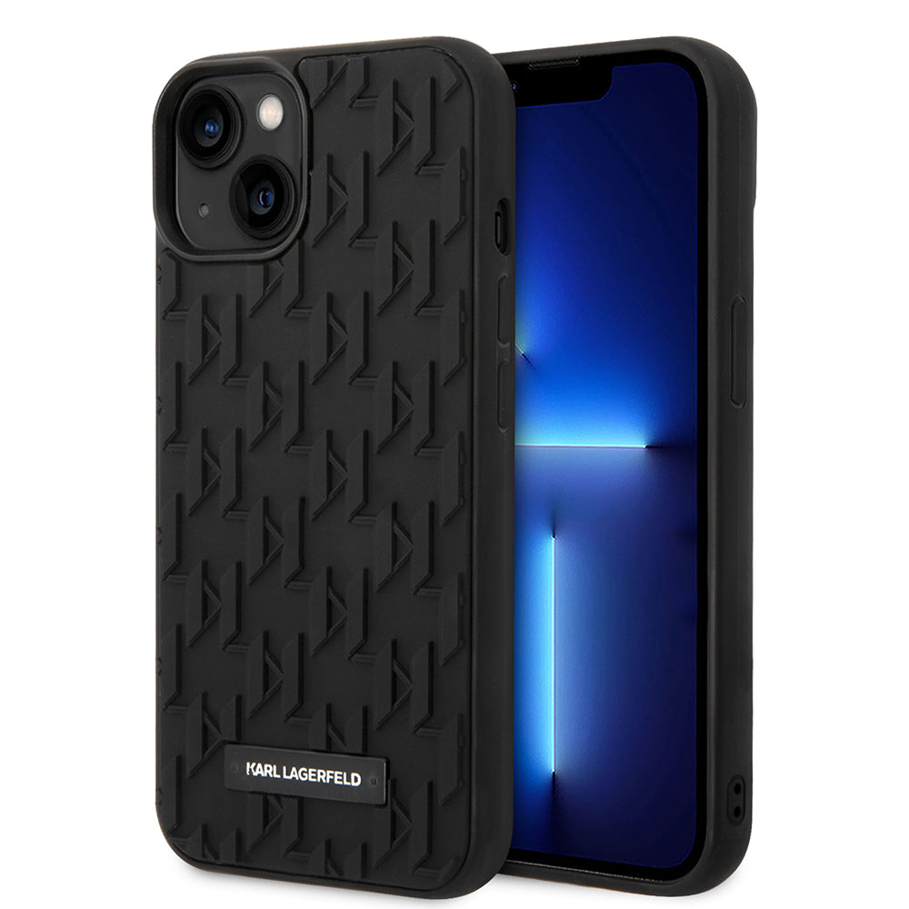 Puzdro pre Apple iPhone 14 Plus, Karl Lagerfeld, 3D Monogram, Čierne