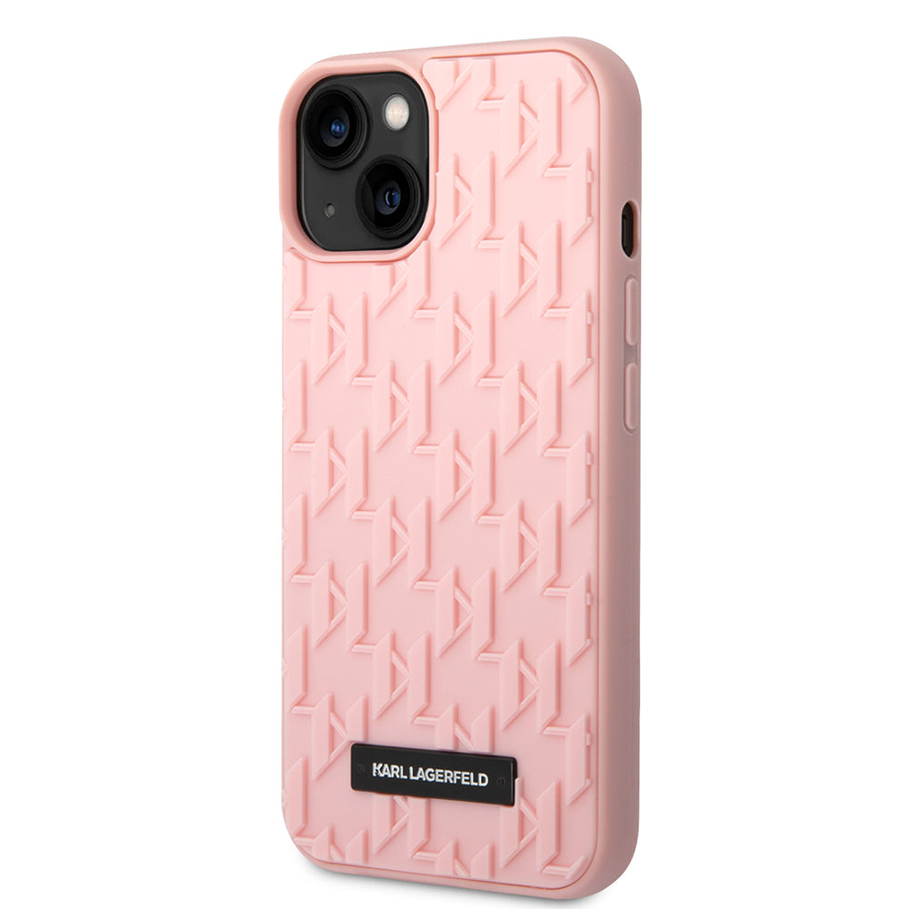Puzdro pre Apple iPhone 14 Plus, Karl Lagerfeld, 3D Monogram, Ružové.