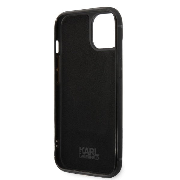 Puzdro pre Apple iPhone 14 Plus, Karl Lagerfeld, Cardslots Signature Logo, Čierne